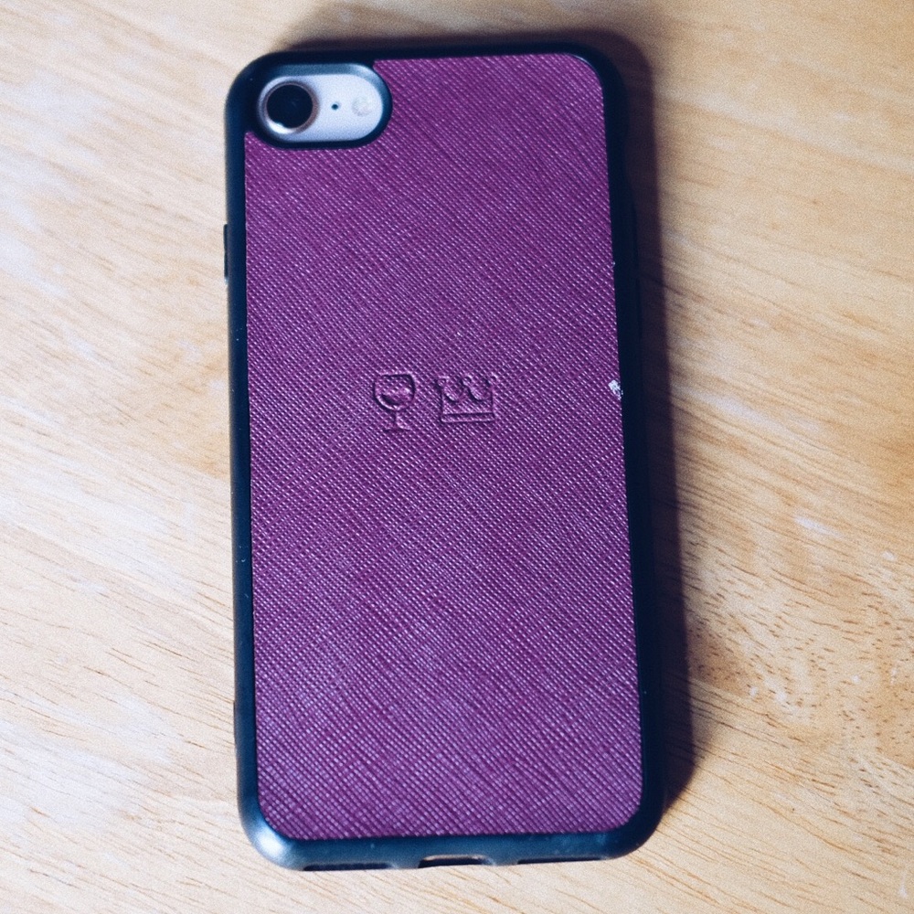 The Daily Edited Saffiano Leather iPhone 7/8 Case